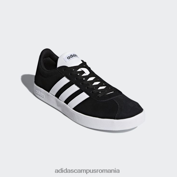 adidas campus romania pantofi vl court 2.0 negri unisex alb negru J266N212229