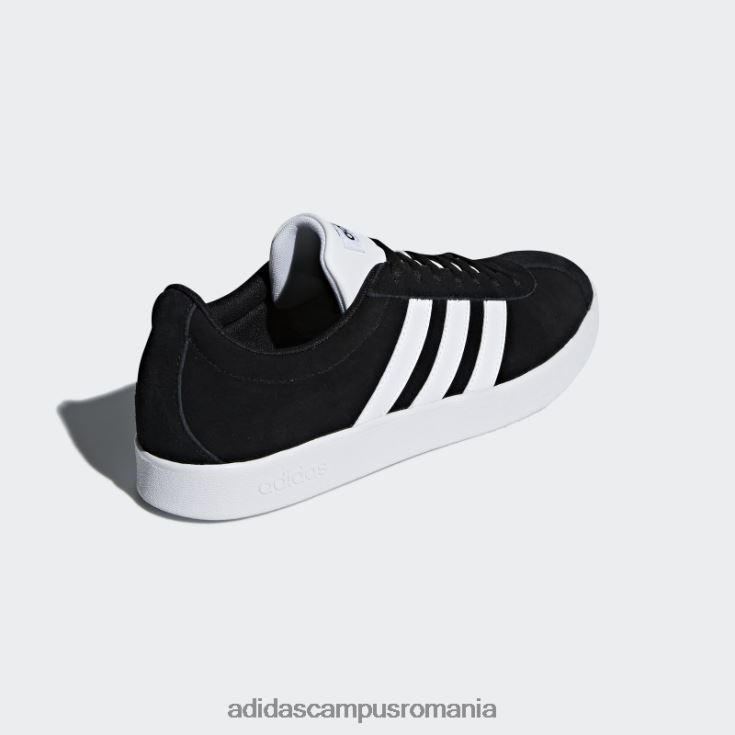 adidas campus romania pantofi vl court 2.0 negri unisex alb negru J266N212229