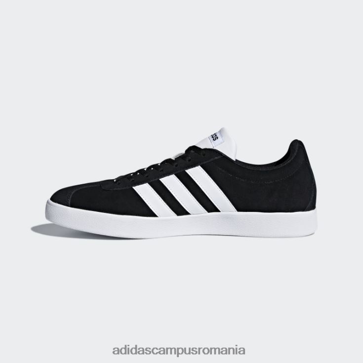 adidas campus romania pantofi vl court 2.0 negri unisex alb negru J266N212229