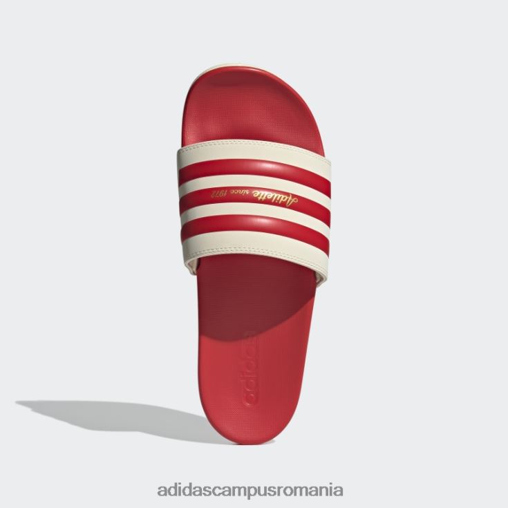 adidas campus romania sandale adilette comfort alb adidas unisex alb/rosu/auriu metalic J266N2366