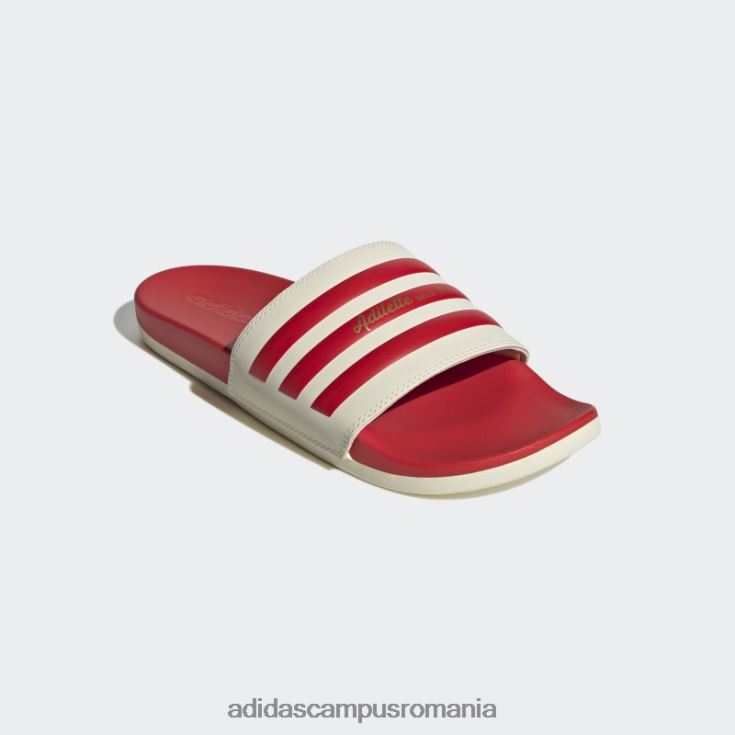adidas campus romania sandale adilette comfort alb adidas unisex alb/rosu/auriu metalic J266N2366