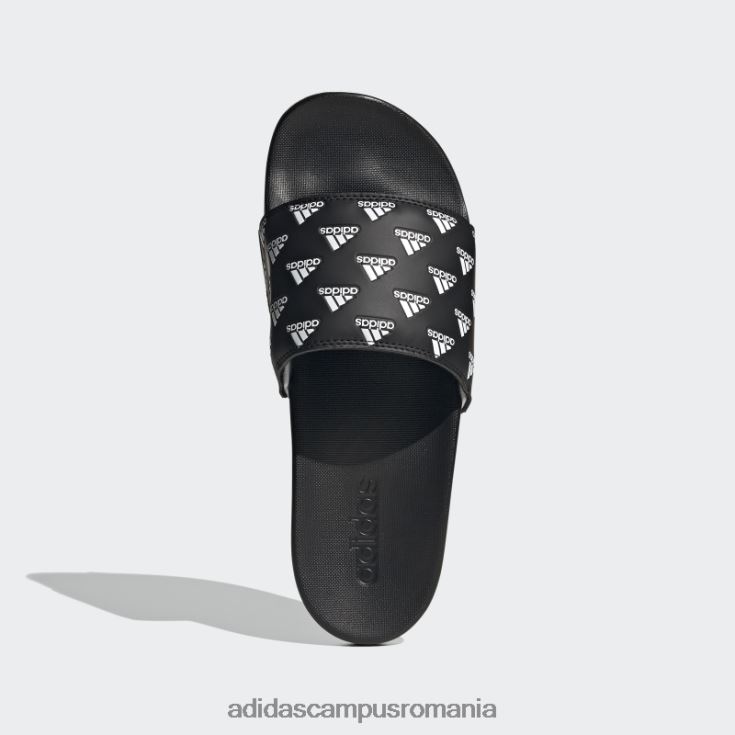 adidas campus romania sandale adilette comfort negru/alb unisex alb negru J266N24093