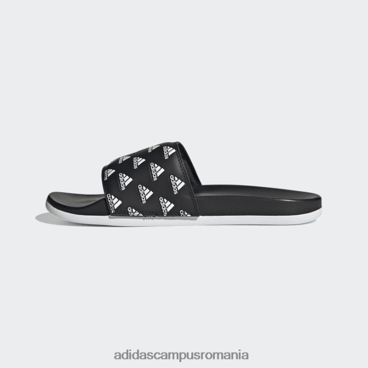 adidas campus romania sandale adilette comfort negru/alb unisex alb negru J266N24093