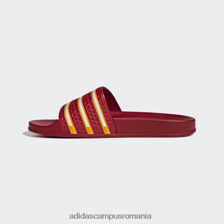 adidas campus romania tobogane adilette de aur colegiu unisex roșu/alb/colegiu auriu J266N212925