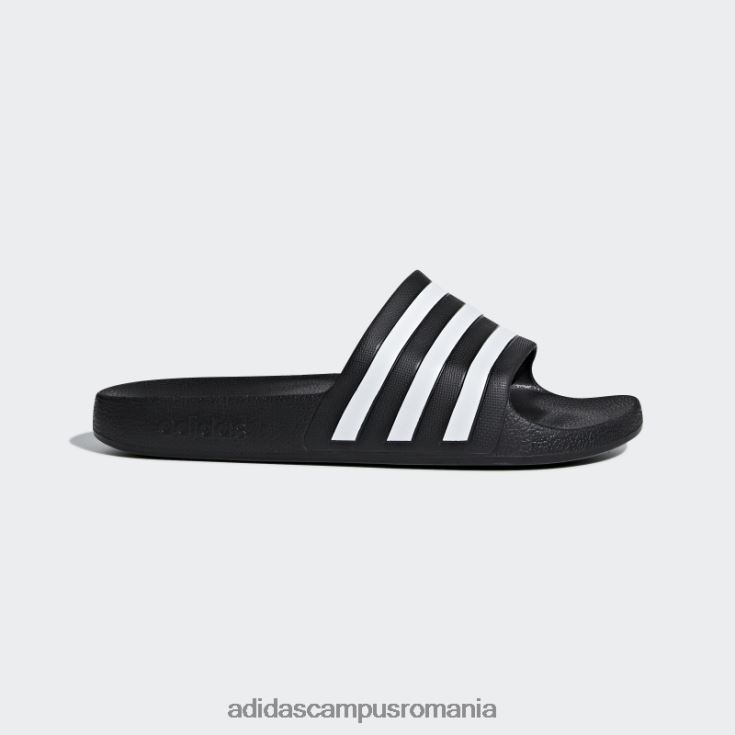 adidas campus romania tobogane albe adilette aqua unisex alb negru J266N2259