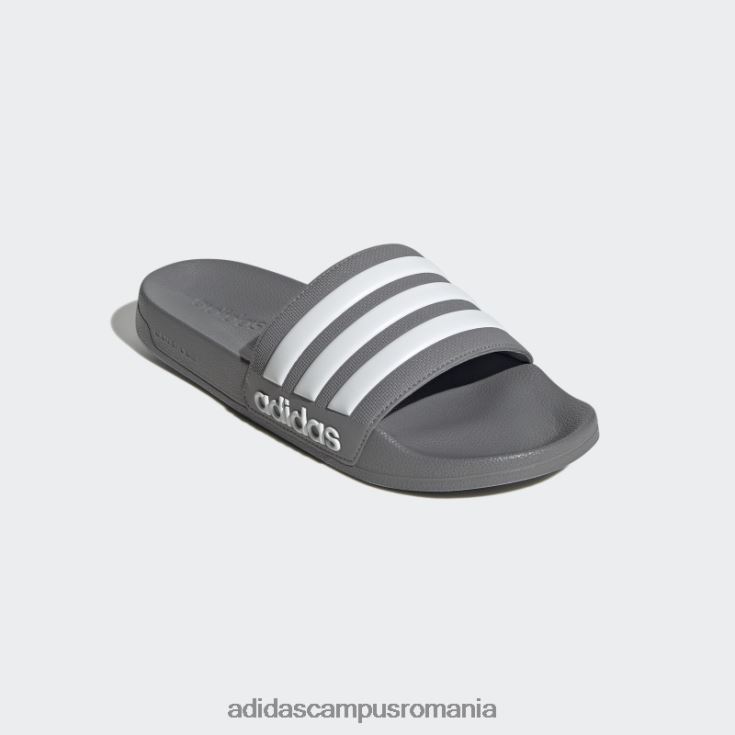 adidas campus romania tobogane de duș adilette gri unisex gri/alb J266N24253