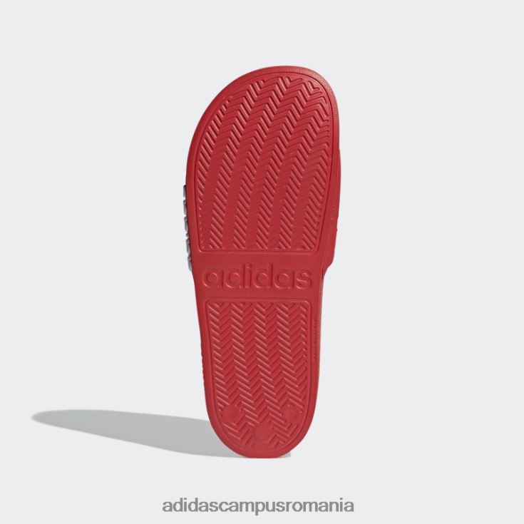 adidas campus romania tobogane de duș adilette roșii unisex rosu alb J266N212406