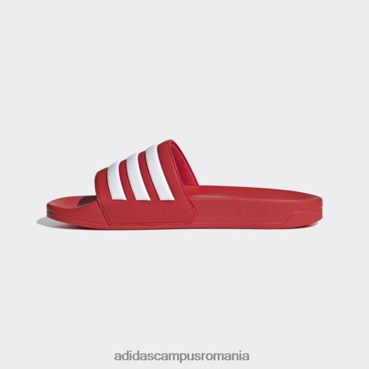 adidas campus romania tobogane de duș adilette roșii unisex rosu alb J266N212406