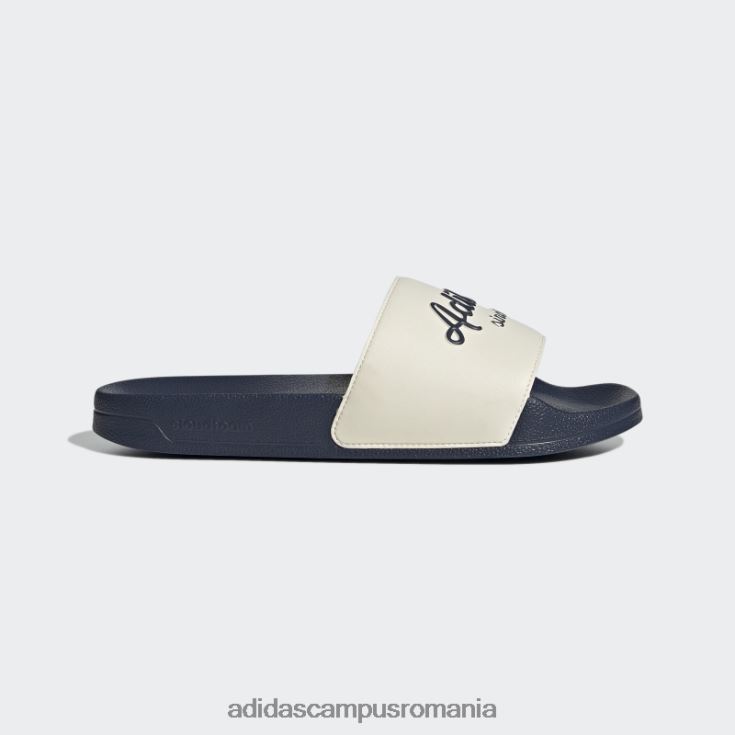 adidas campus romania tobogane de dus adilette bleumarin unisex alb/marinier J266N212428
