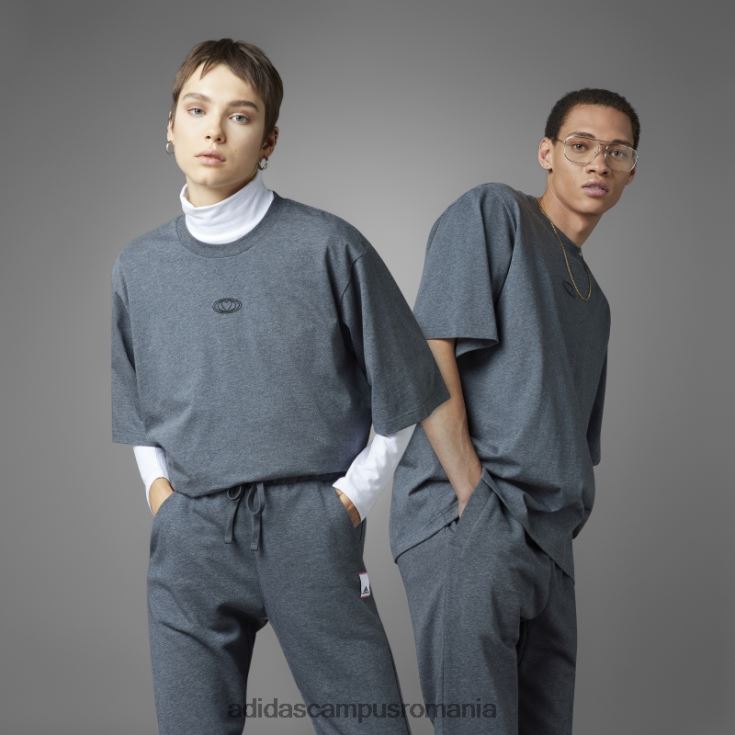 adidas campus romania tricou de ziua îndrăgostiților gri închis, negru unisex erica gri închis J266N2830