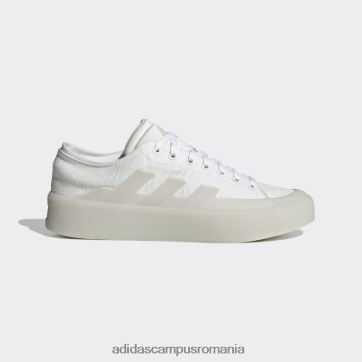 adidas campus romania znsored pantofi albi unisex alb J266N24136
