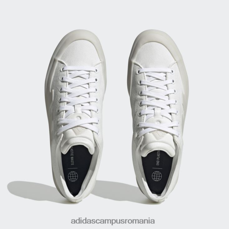adidas campus romania znsored pantofi albi unisex alb J266N24136