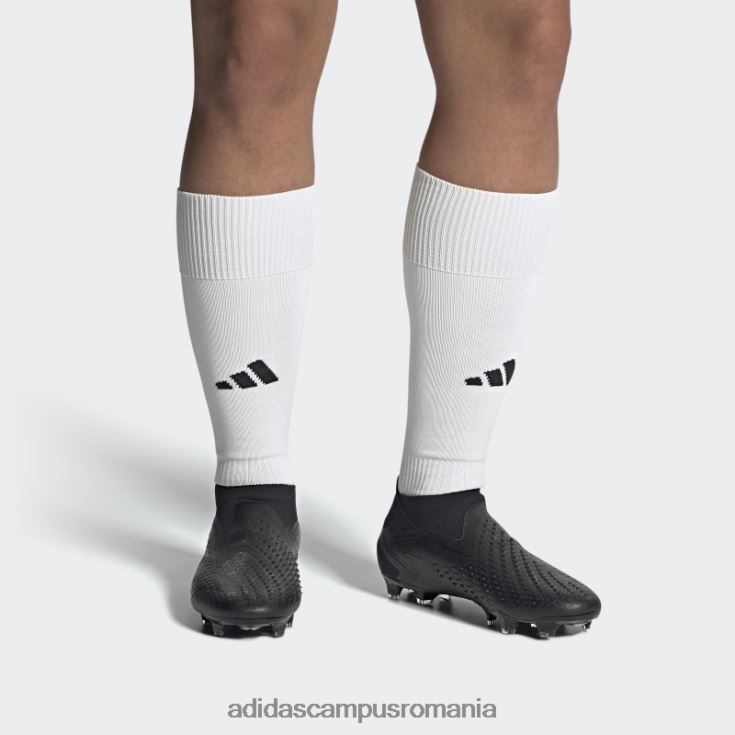 adidas campus romania Black Predator Accuracy+ cizme pentru teren ferm unisex alb negru J266N21336