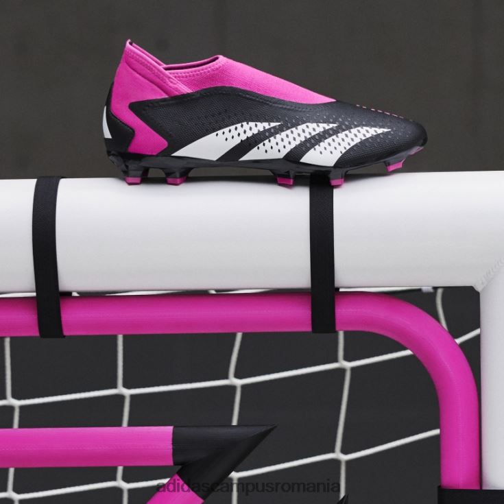 adidas campus romania Predator roz aprins precizie.3 cizme fără șireturi pentru teren ferm unisex negru/alb/roz J266N212739