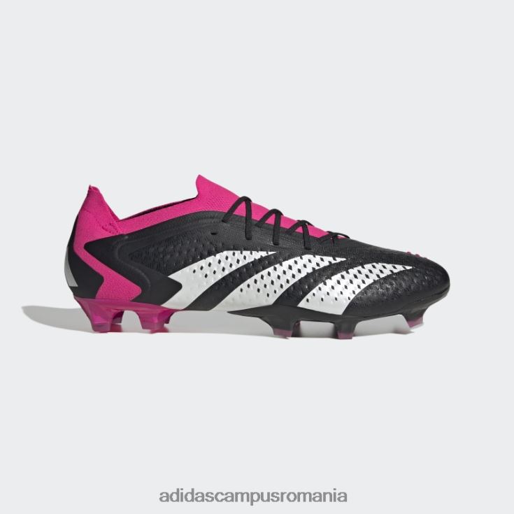 adidas campus romania acuratețea prădătorului negru.1 cizme joase de teren ferm unisex negru/alb/roz J266N212748