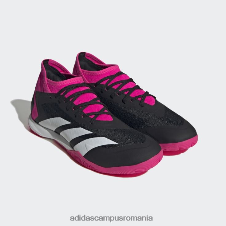 adidas campus romania acuratețea prădătorului roz.3 cizme de interior unisex negru/alb/roz J266N212543