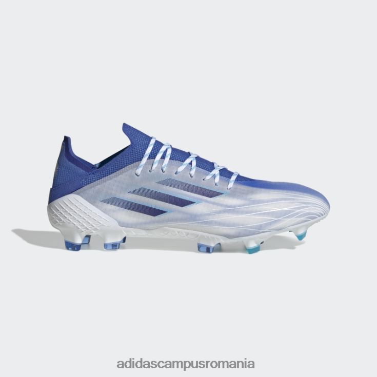 adidas campus romania alb x speedflow.1 crampoane pentru teren ferm unisex alb/indigo/papură a cerului J266N28681