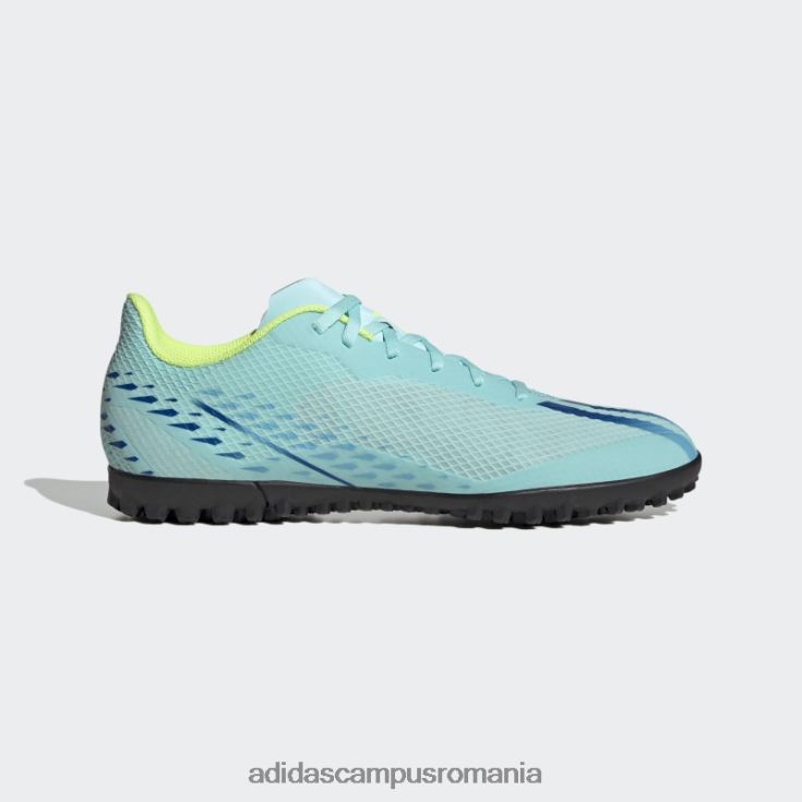 adidas campus romania aqua x speedportal.4 pantofi pentru gazon unisex aqua/albastru/galben J266N25950