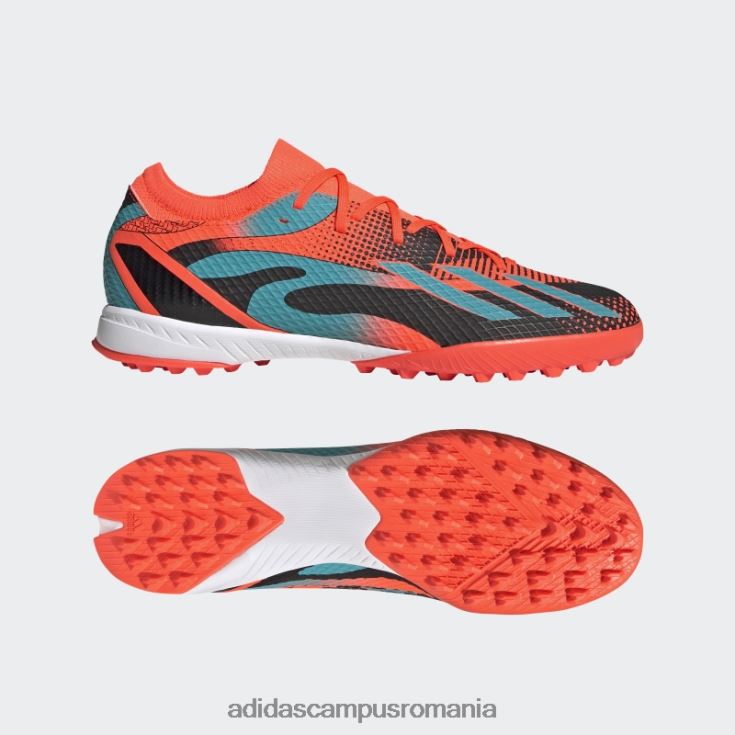 adidas campus romania cizme negru x speedportal messi.3 turf unisex portocaliu/papură cu mentă/negru J266N212751