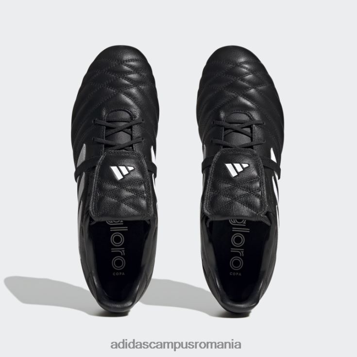 adidas campus romania copa gloro tachete de teren ferm negru unisex alb negru J266N24268