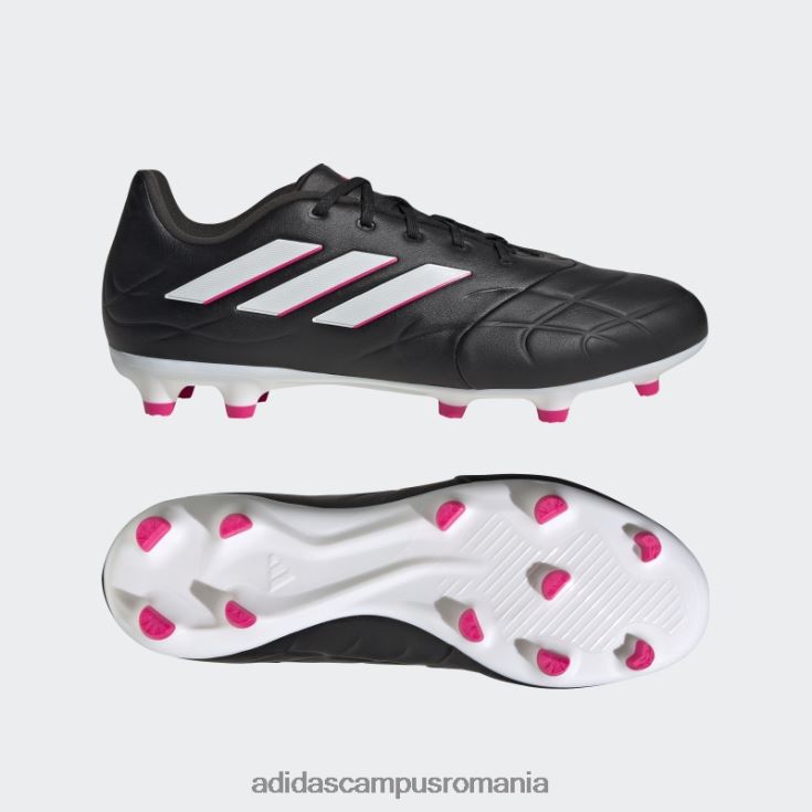 adidas campus romania copa pure.3 crampoane pentru teren ferm negru unisex negru/zero metalic/roz J266N23962