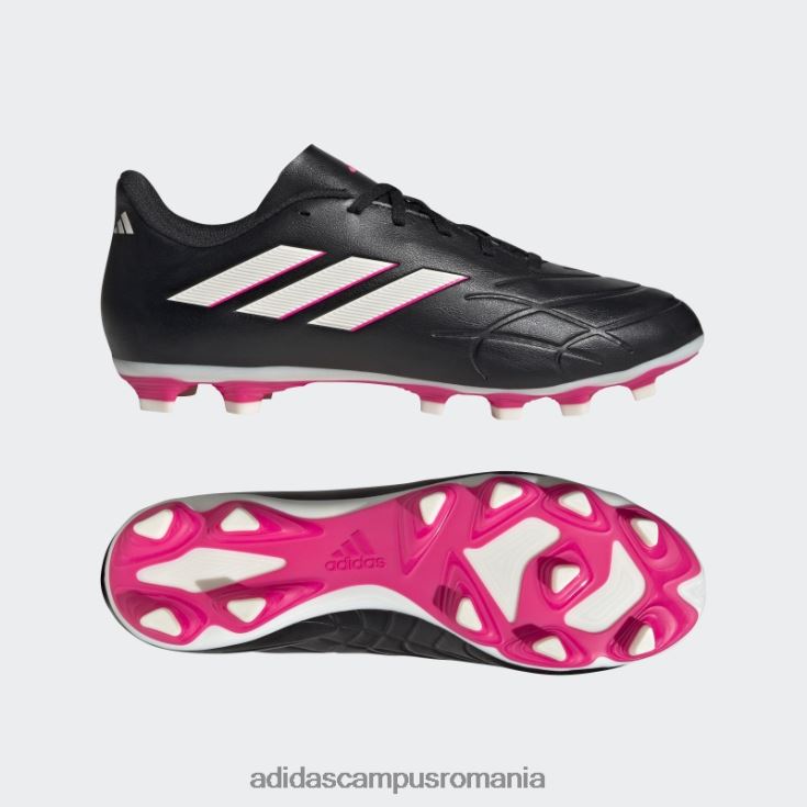 adidas campus romania copa pure.4 cizme de teren flexibile negre unisex negru/zero metalic/roz J266N2133