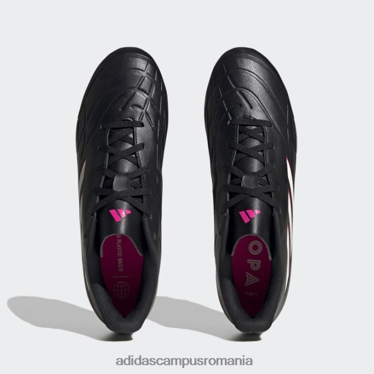 adidas campus romania copa pure.4 cizme de teren flexibile negre unisex negru/zero metalic/roz J266N2133
