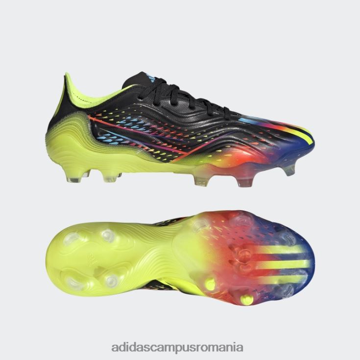 adidas campus romania copa sense.1 crape de teren ferm negru unisex negru/cian/galben J266N24502