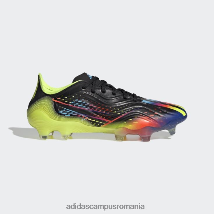 adidas campus romania copa sense.1 crape de teren ferm negru unisex negru/cian/galben J266N24502