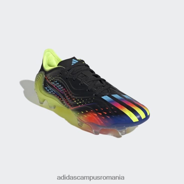 adidas campus romania copa sense.1 crape de teren ferm negru unisex negru/cian/galben J266N24502