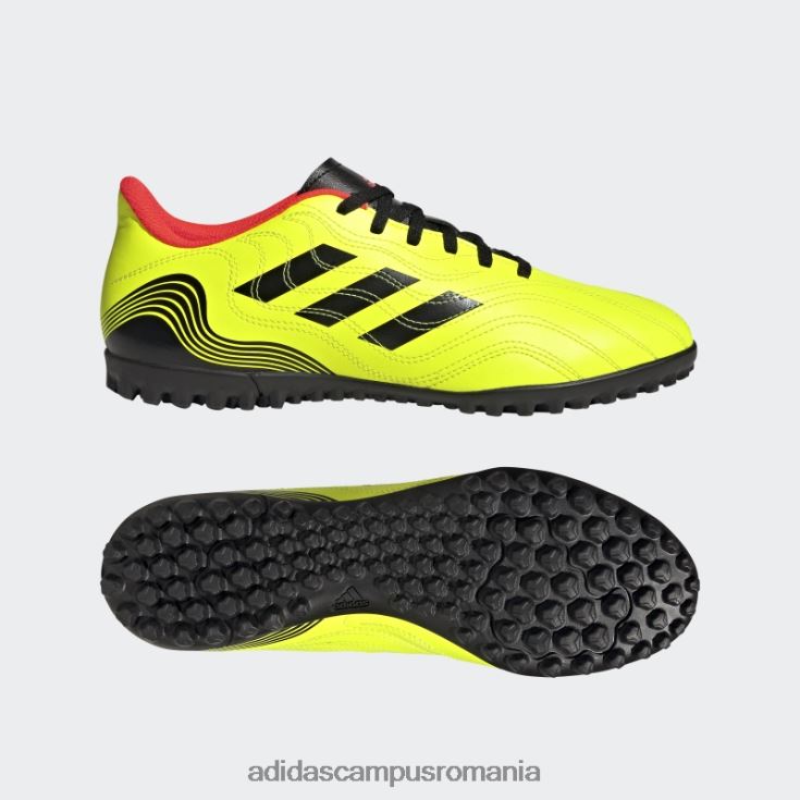 adidas campus romania copa sense.4 pantofi gazon galbeni unisex galben/negru/rosu J266N28665