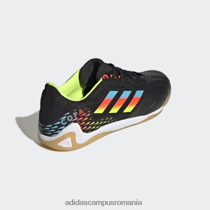 adidas campus romania negru copa sens.3 pantofi de interior unisex negru/cian/galben J266N24571