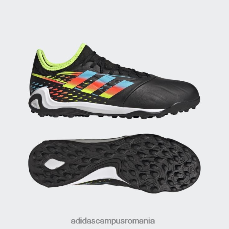 adidas campus romania negru copa sense.3 pantofi gazon adidas unisex negru/cian/galben J266N24791