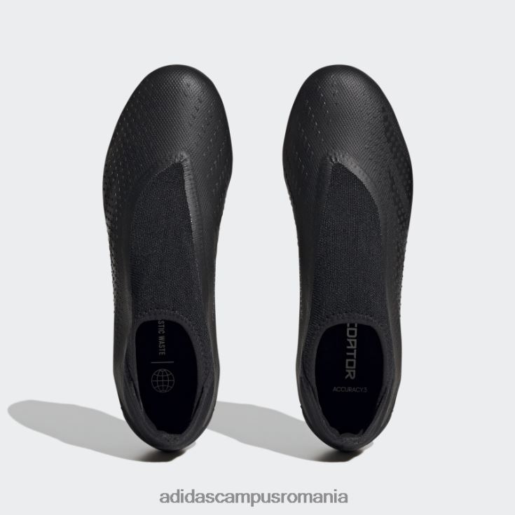 adidas campus romania negru predator precizie.3 cizme fără șireturi pentru teren ferm unisex alb negru J266N212197
