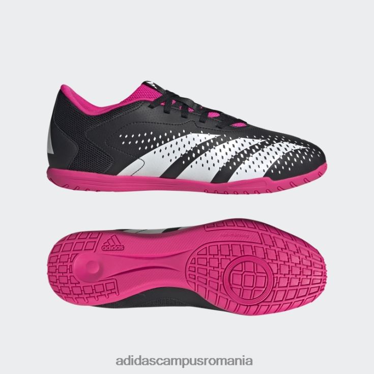 adidas campus romania negru predator precizie.4 indoor sala pantofi unisex negru/alb/roz J266N24079