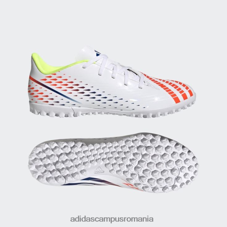 adidas campus romania pradator edge.4 pantofi gazon alb unisex alb/galben/albastru J266N28821
