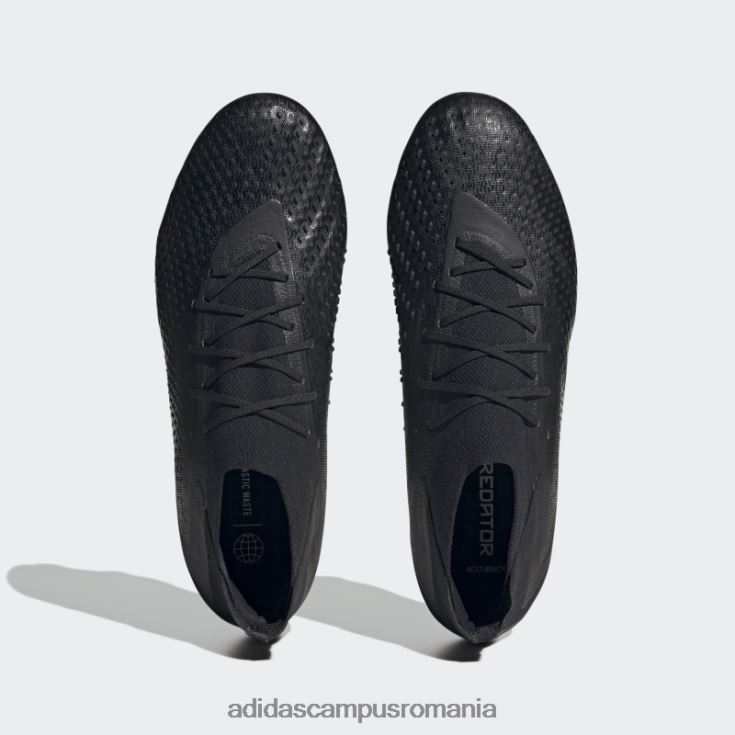 adidas campus romania precizia prădătorului.1 cizme albe de teren ferm unisex alb negru J266N2106