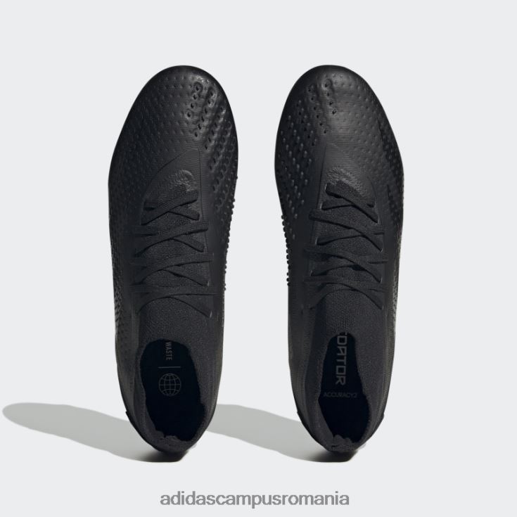 adidas campus romania precizia prădătorului.2 crampoane de pământ ferm negru unisex alb negru J266N24286