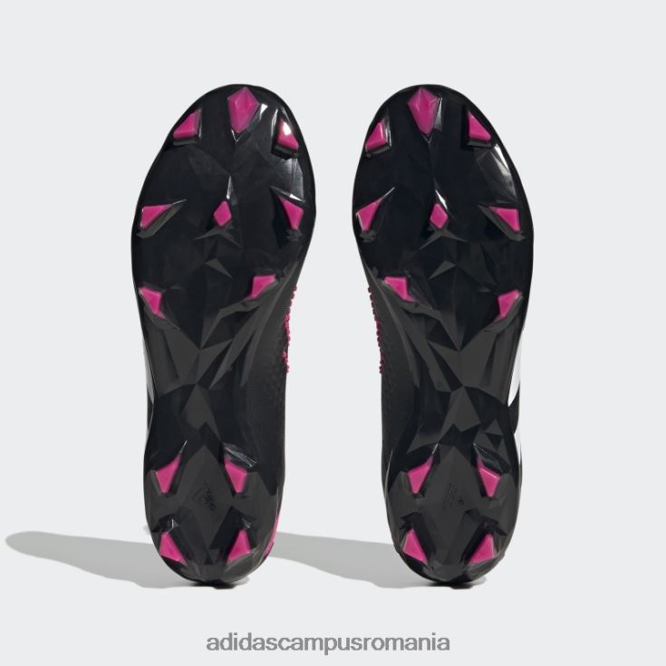 adidas campus romania precizia prădătorului.2 crampoane de pământ ferm negru unisex negru/alb/roz J266N24267
