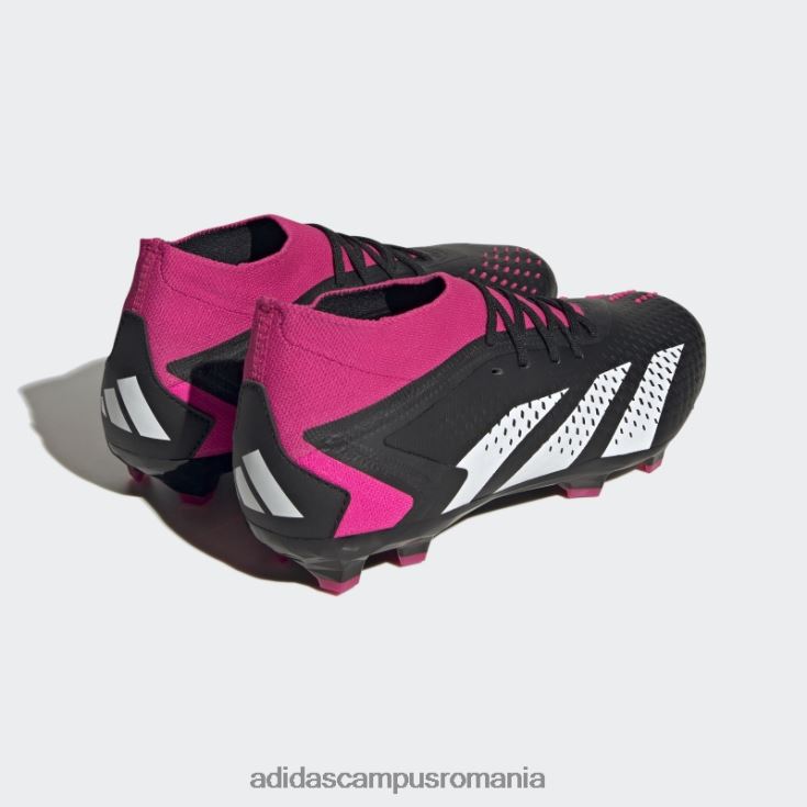 adidas campus romania precizia prădătorului.2 crampoane de pământ ferm negru unisex negru/alb/roz J266N24267