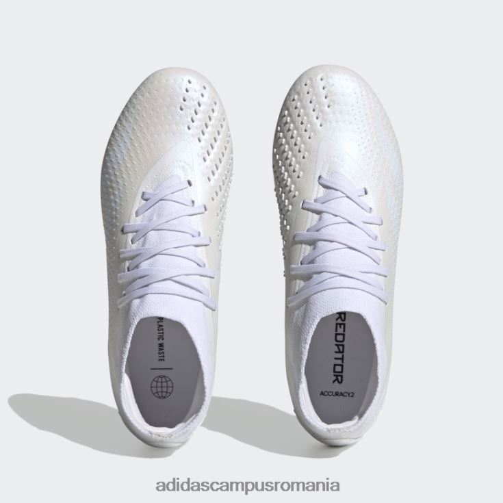 adidas campus romania precizia prădătorului alb.2 crampoane de teren ferm unisex alb negru J266N24691