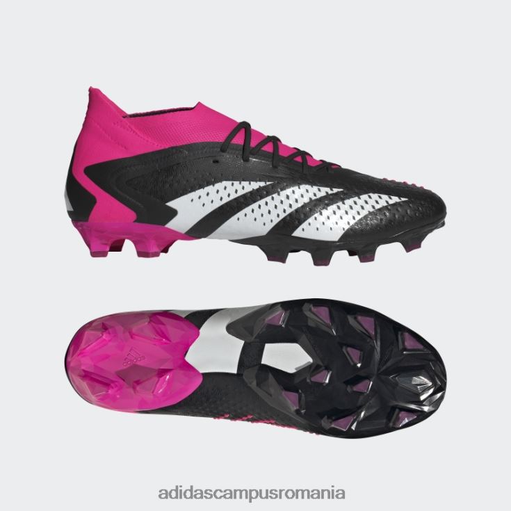 adidas campus romania precizia pradatorului negru.1 cizme de iarba artificiala unisex negru/alb/roz J266N212761