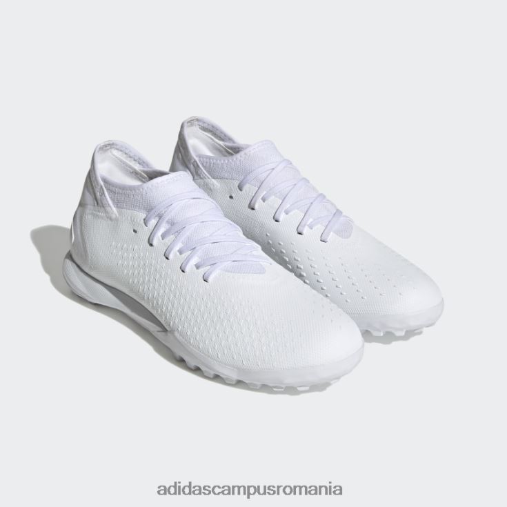 adidas campus romania precizie prădător.3 cizme de gazon albe unisex alb negru J266N212278