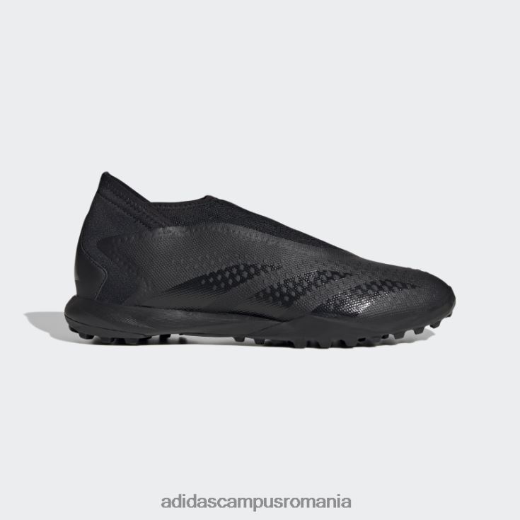 adidas campus romania precizie prădător.3 cizme de gazon fără șireturi albe unisex alb negru J266N212233
