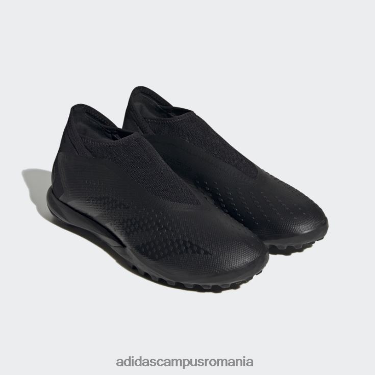 adidas campus romania precizie prădător.3 cizme de gazon fără șireturi albe unisex alb negru J266N212233