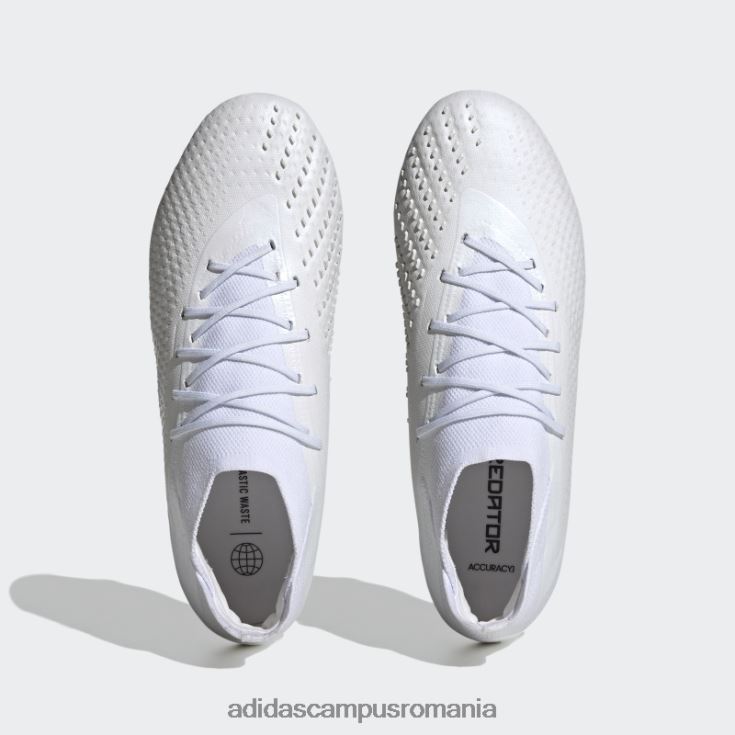 adidas campus romania precizie pradator alb.1 crampoane de teren ferm unisex alb negru J266N25963