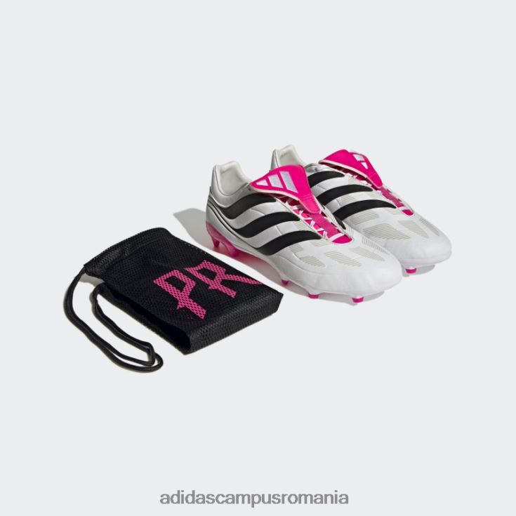 adidas campus romania precizie pradator alb.3 crampoane de teren ferm unisex alb/negru/roz J266N24336