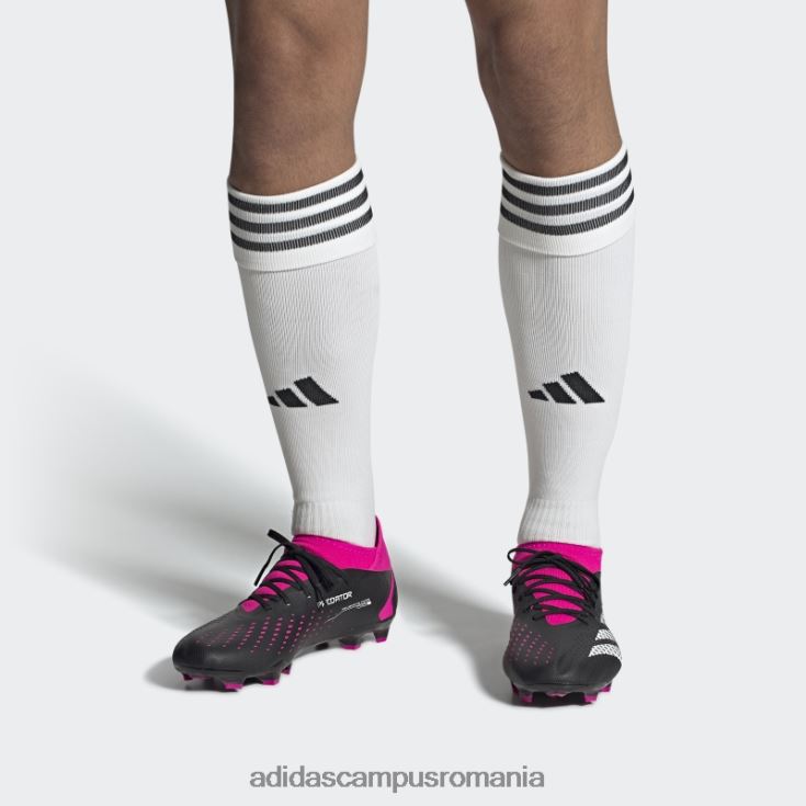adidas campus romania precizie roz prădător.3 cizme de teren ferm unisex negru/alb/roz J266N2289