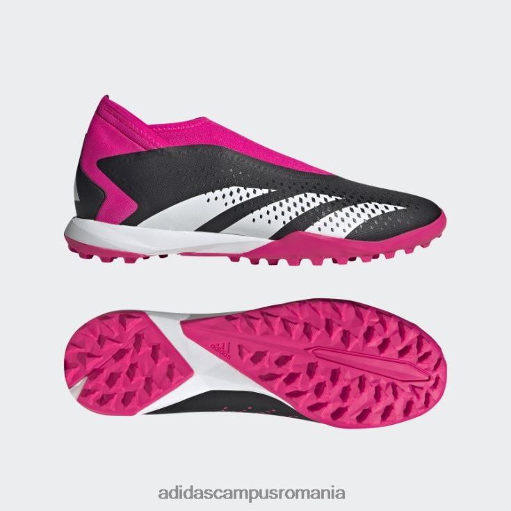 adidas campus romania predator accuracy.3 cizme de gazon fara siret negru adidas unisex negru/alb/roz J266N212426