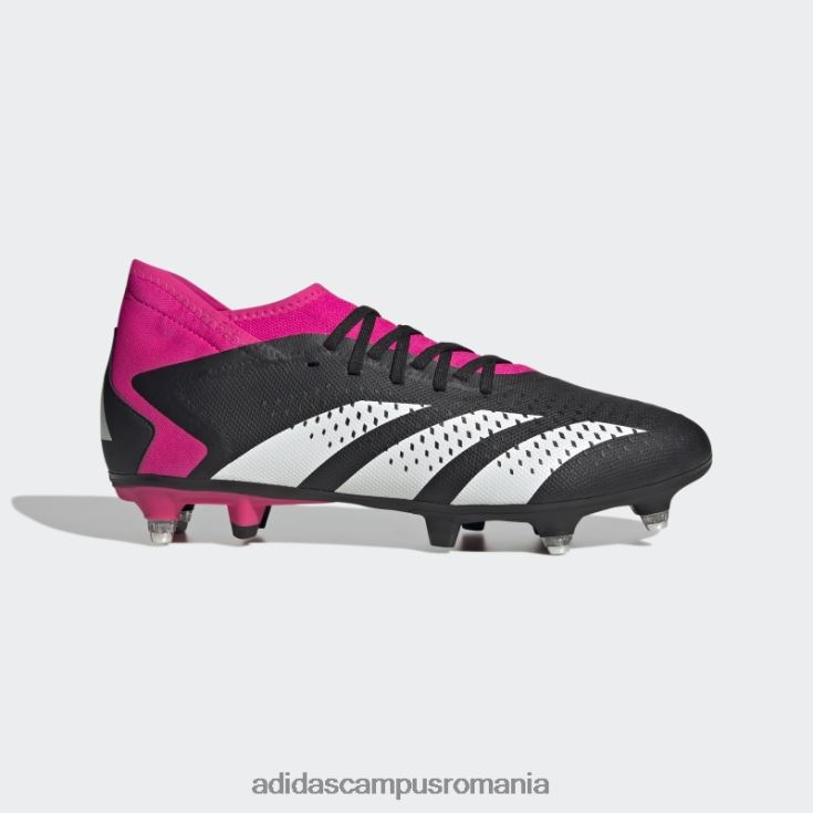 adidas campus romania predator accuracy.3 cizme de teren moale negre unisex negru/alb/roz J266N21376